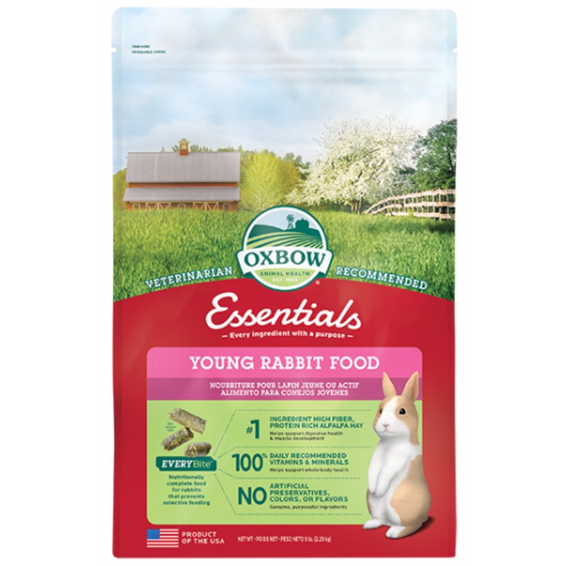 Oxbow Essentials – Young Rabbit Food (5 lbs)