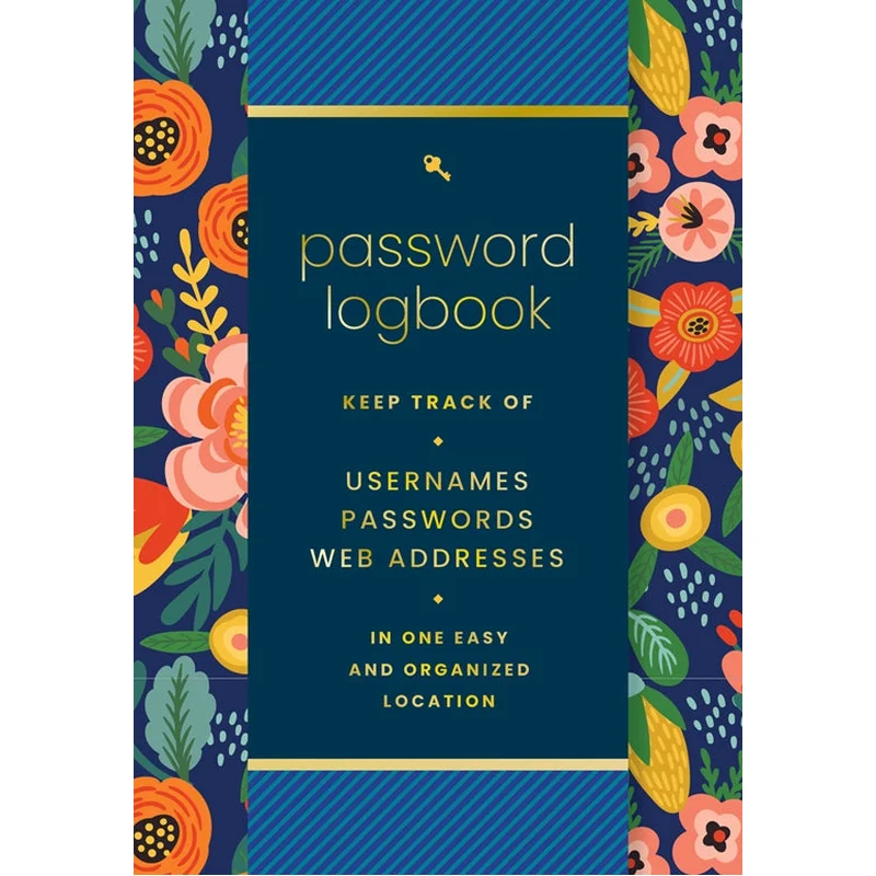 Password Logbook (Floral)