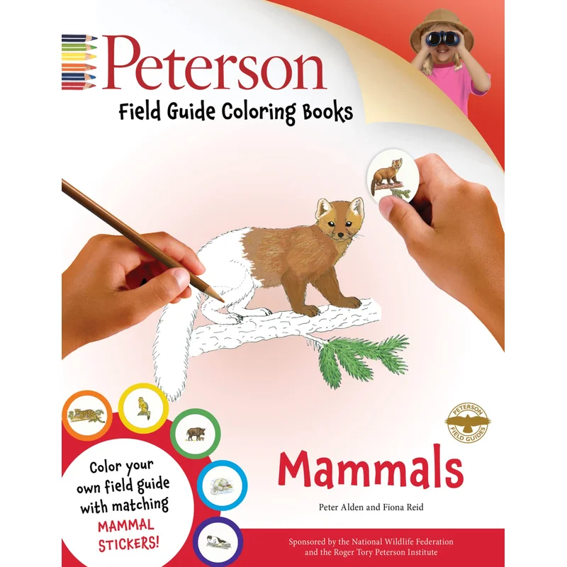 Peterson Field Guide Coloring Books: Mammals (with Stickers)