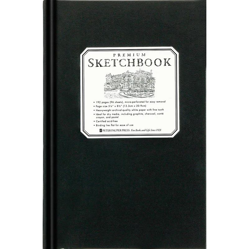 Premium Sketchbook – Small (5.25 x 8.5″)