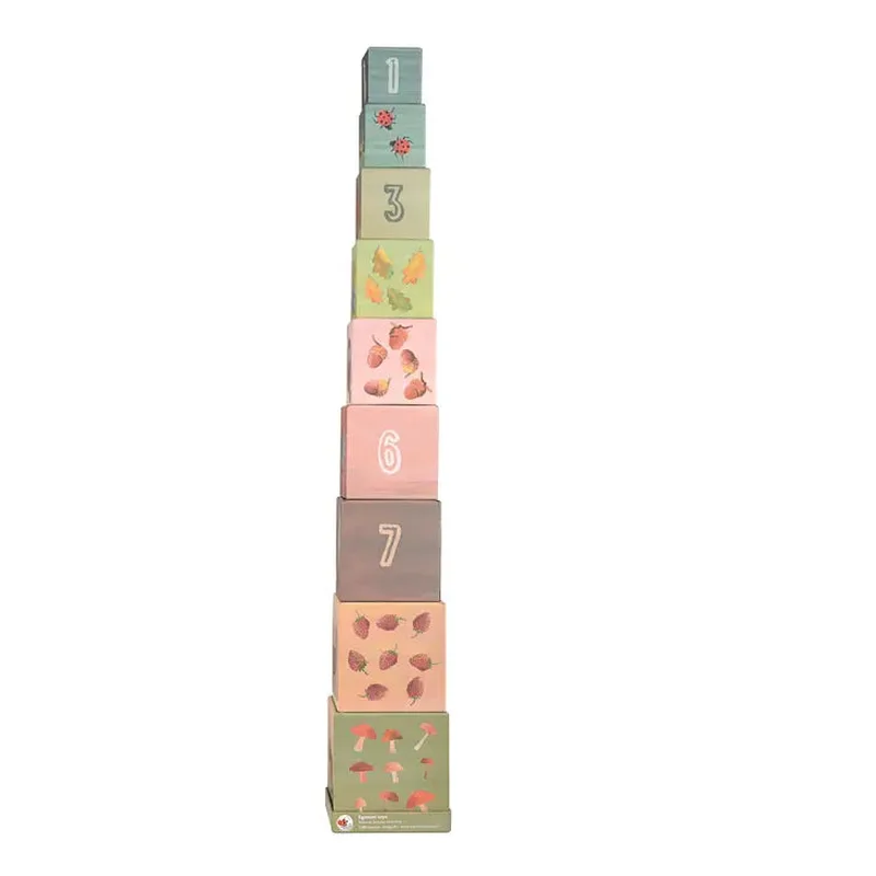 Pyramid Forest Stacking Blocks Numbers 1. 2. 3.