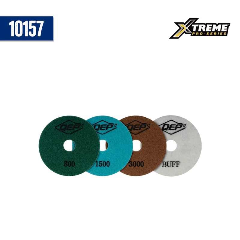 QEP 4" Dry Polishing Pad 4pc Set