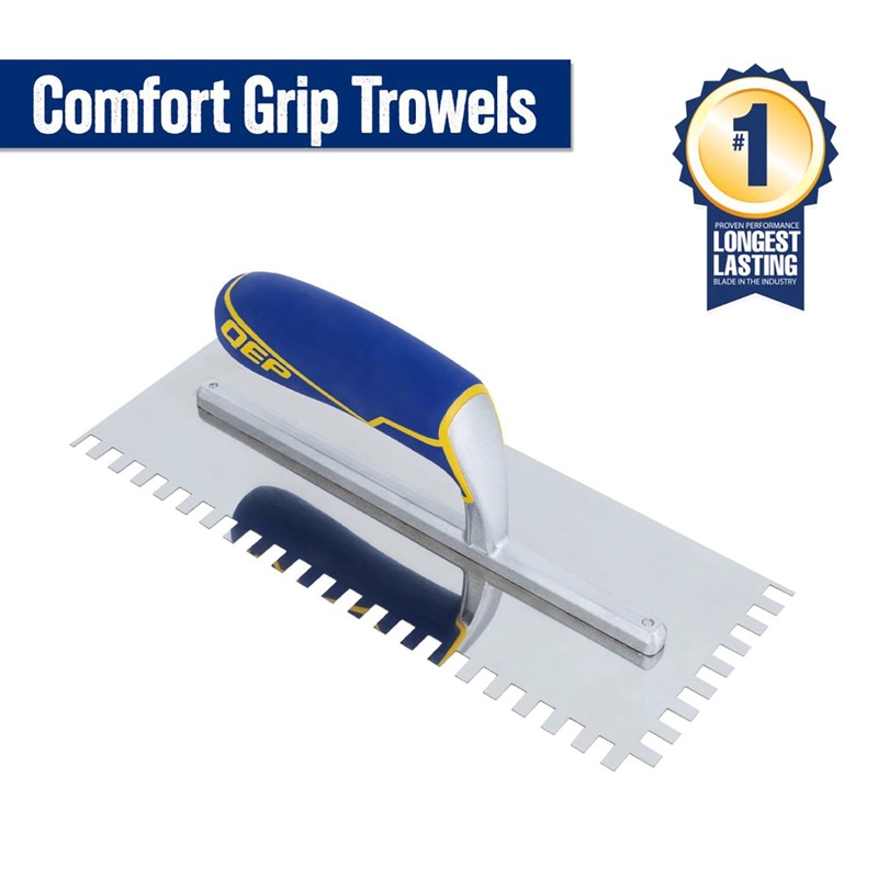 QEP Slant Comfort Grip Handle Trowel