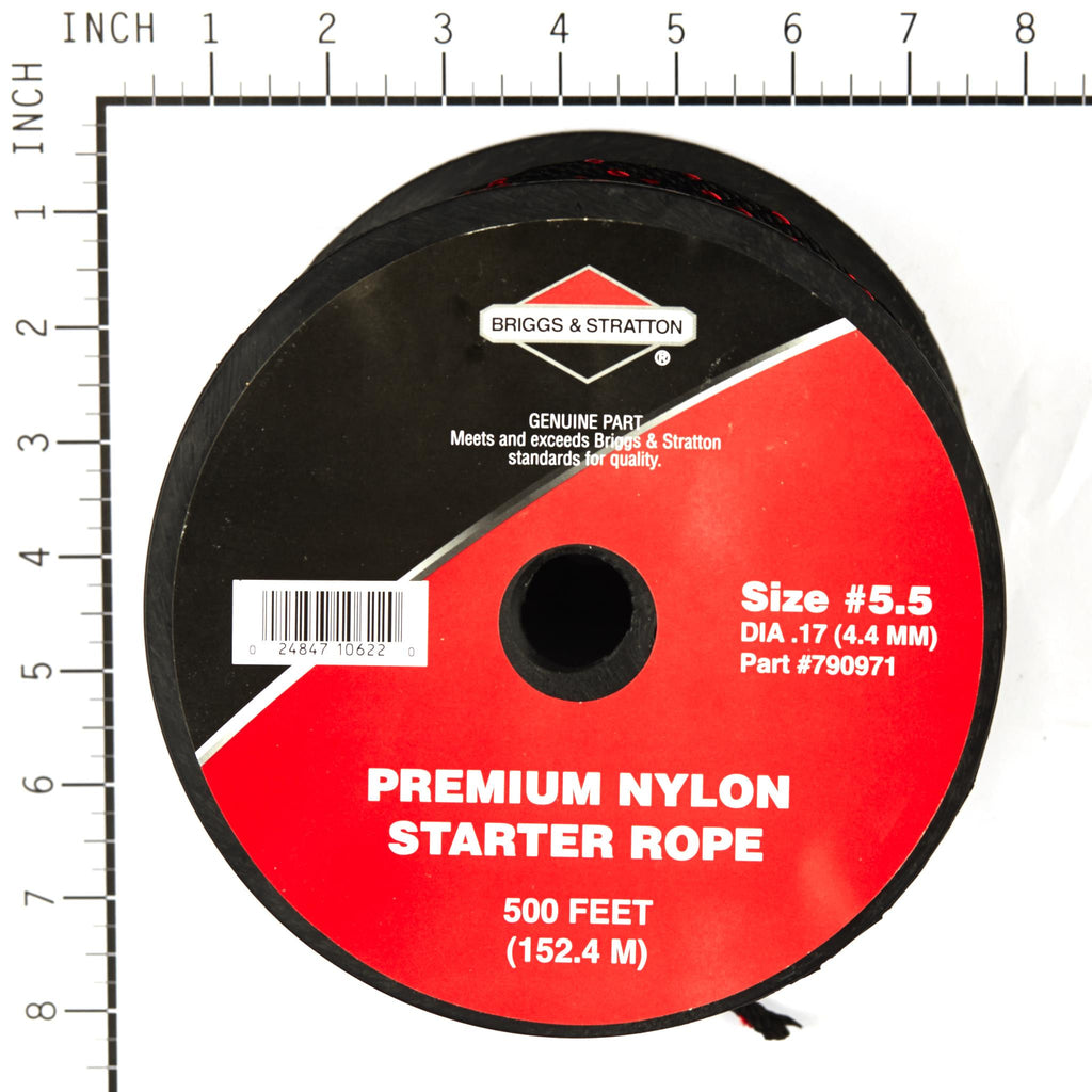 Briggs & Stratton - 790971 - #5-1/2 Recoil Starter Rope, 500 Foot Spool