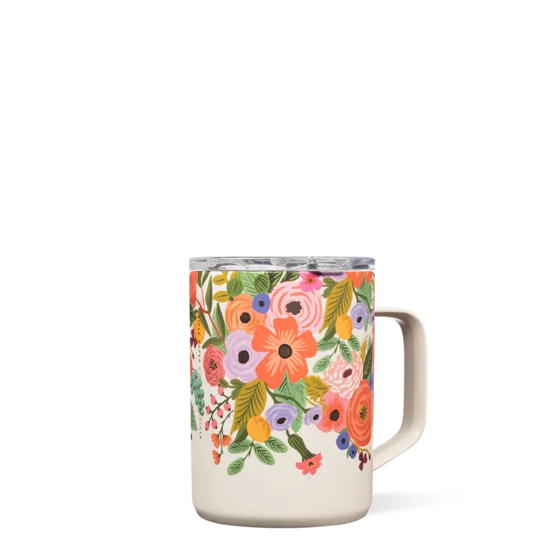 Rifle Paper Co. Garden Party Cream Insulated 16 oz Coffee Mug