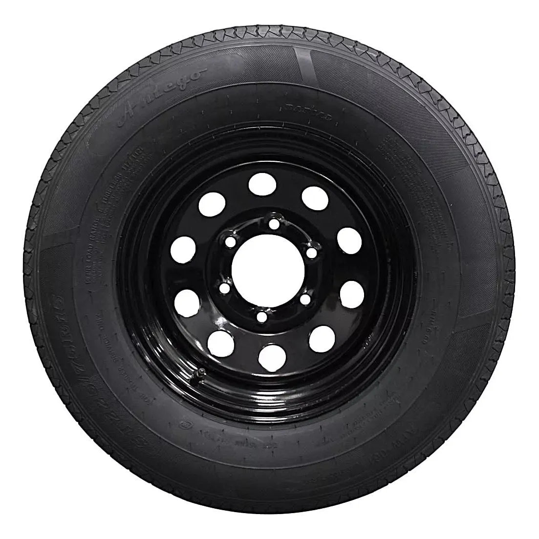 (Single Assembly) Antego Tire and Wheel225/75R15 Highway Terrain Assembly – Optimized for High Load Performance, 15.0-Inch Rim, Load 116.0, Speed M | A15604520096110ST22575R15