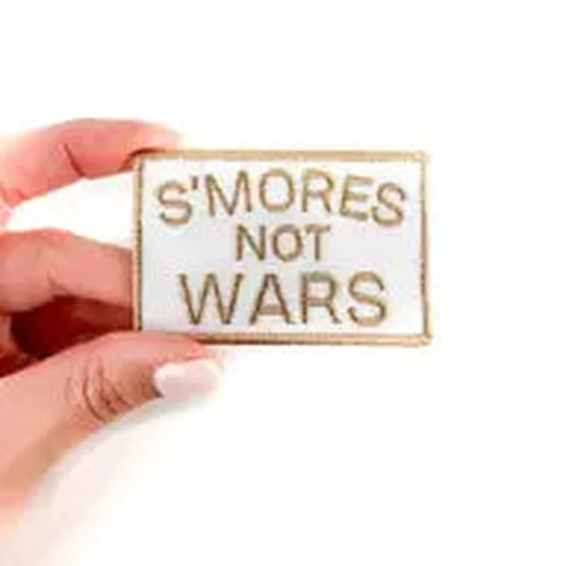 S’mores Not Wars Embroidered Iron-On Sew-On Patch