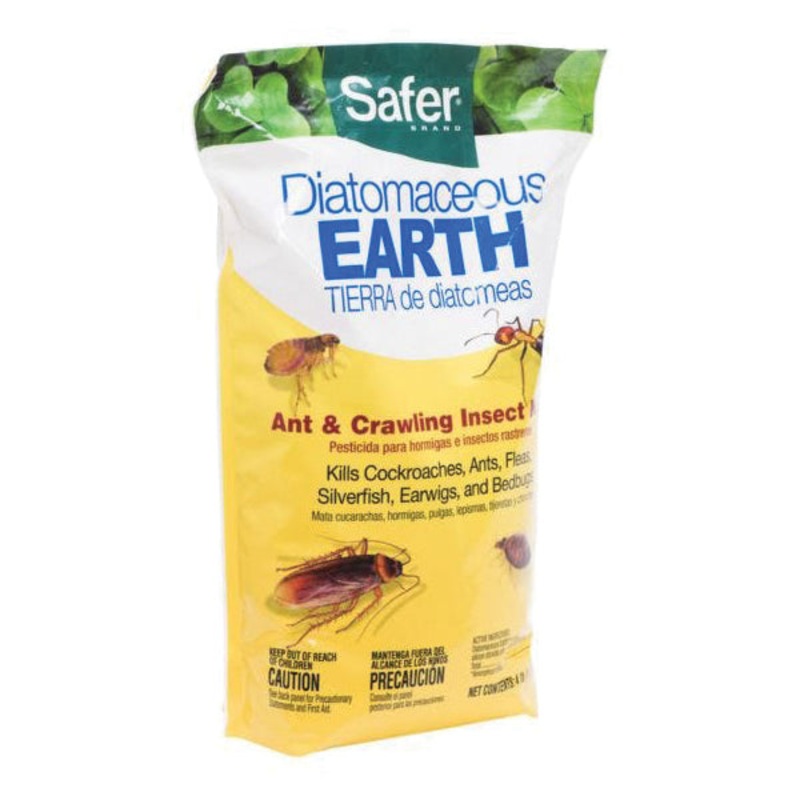 Safer BRAND 51703 Bed Bug/Flea/Ant/Crawling Insect Killer, Indoor/Outdoor, 4 lb, Bag