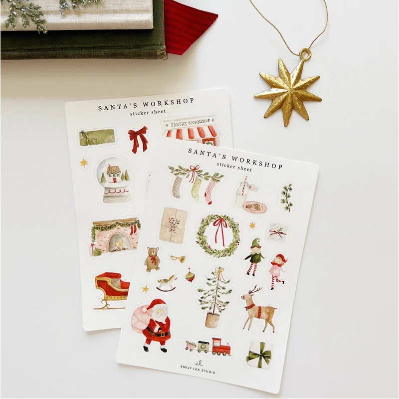Santa’s Workshop Sticker Sheets
