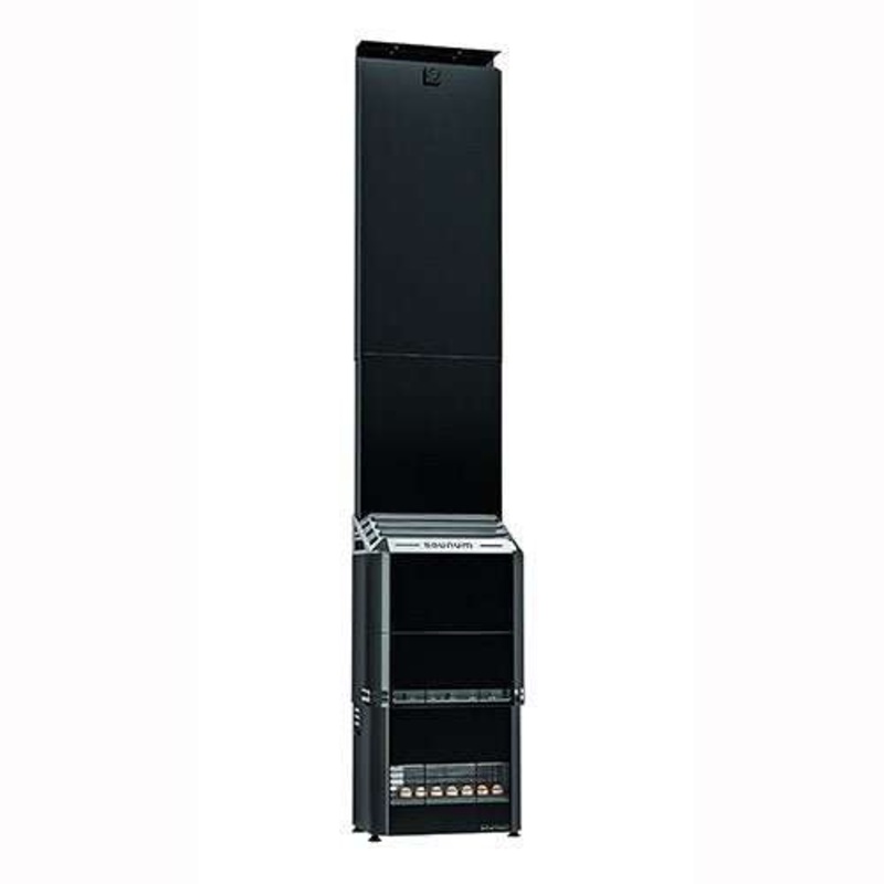 Saunum Air 5 Sauna Heater - Air Series, 4.8kW Sauna Heater w/Climate Equalizer, Black