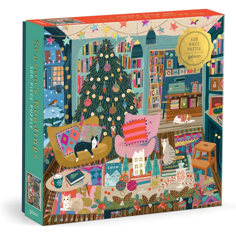 Season’s Readings 500 Piece Foil Puzzle by Galison
