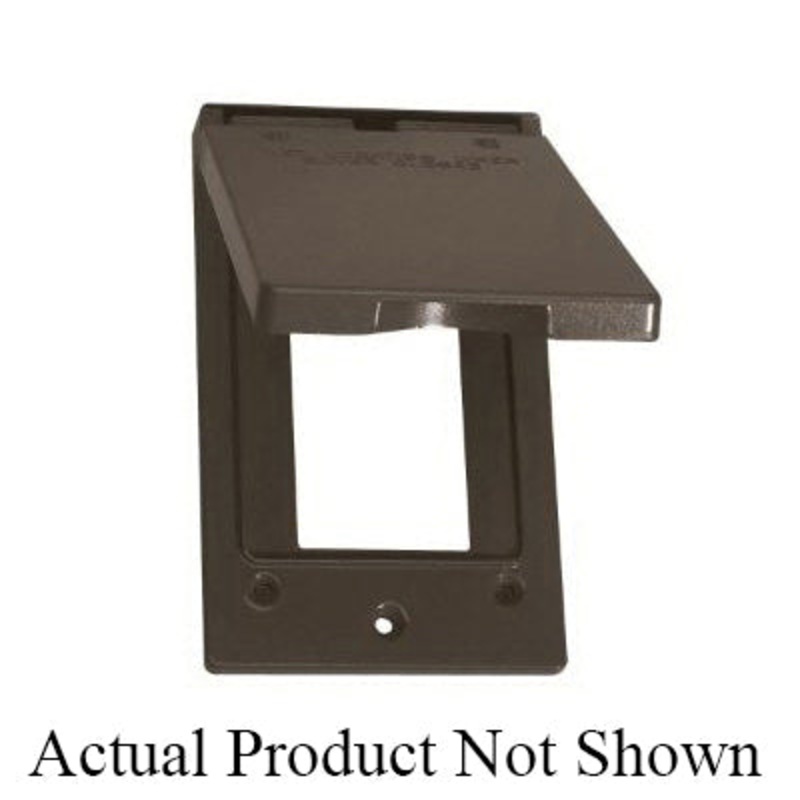 Sigma 14248 Receptacle Cover, 1 -Gang, 1 -Outlet, Metal Cover