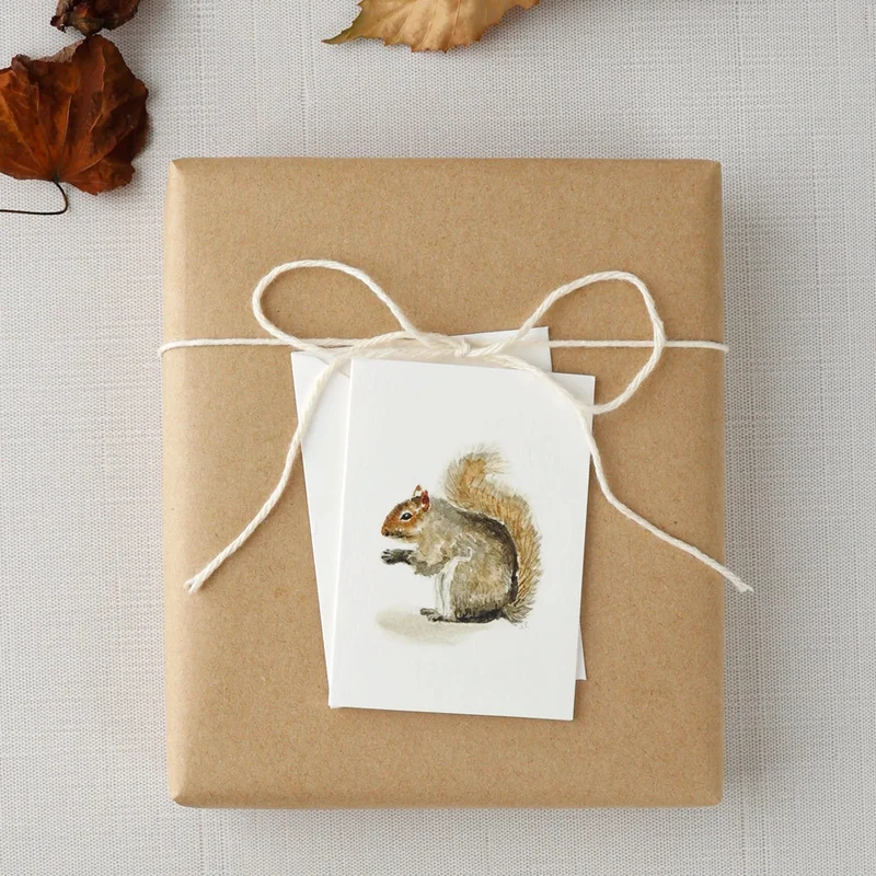 Squirrel Mini Notecard by Emily Lex