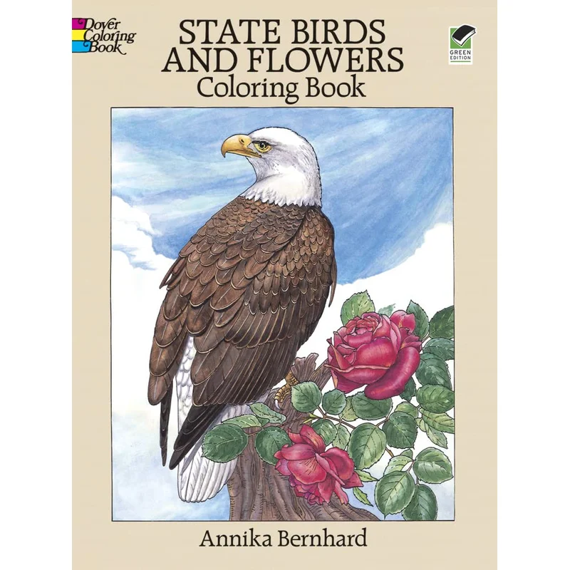 State Birds and Flowers Coloring Book