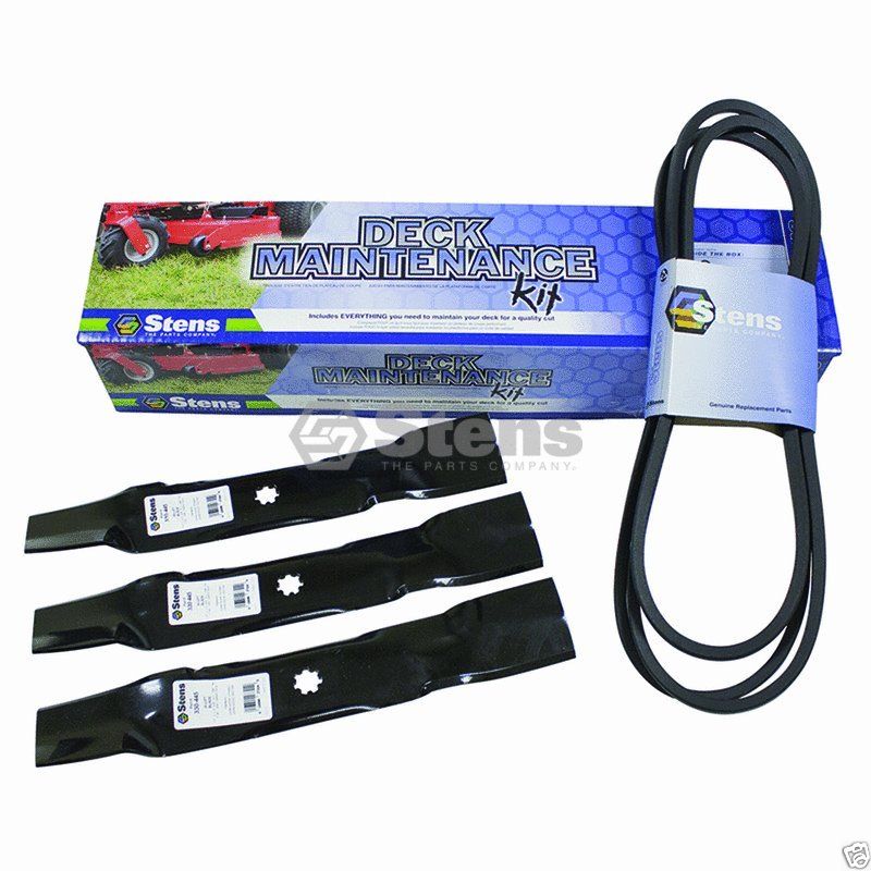 Stens 785-712 Deck Maintenance Kit for John Deere GX21833 GX21784 Belt & Blades