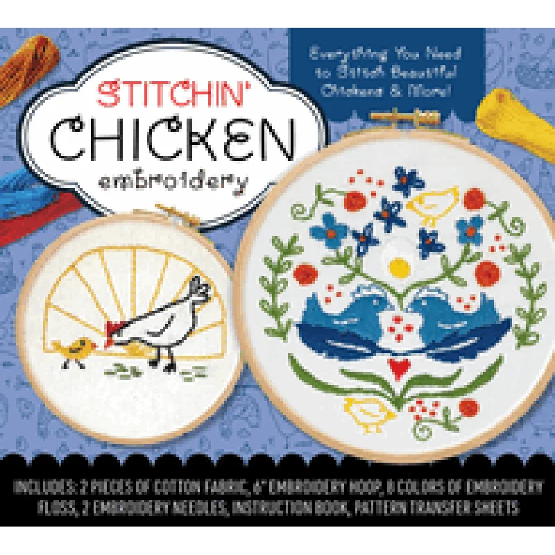 Stitchin’ Chicken Embroidery Kit