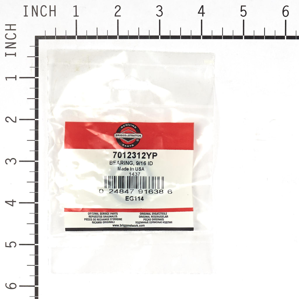Briggs & Stratton - 7012312YP - Bearing, 9/16" ID