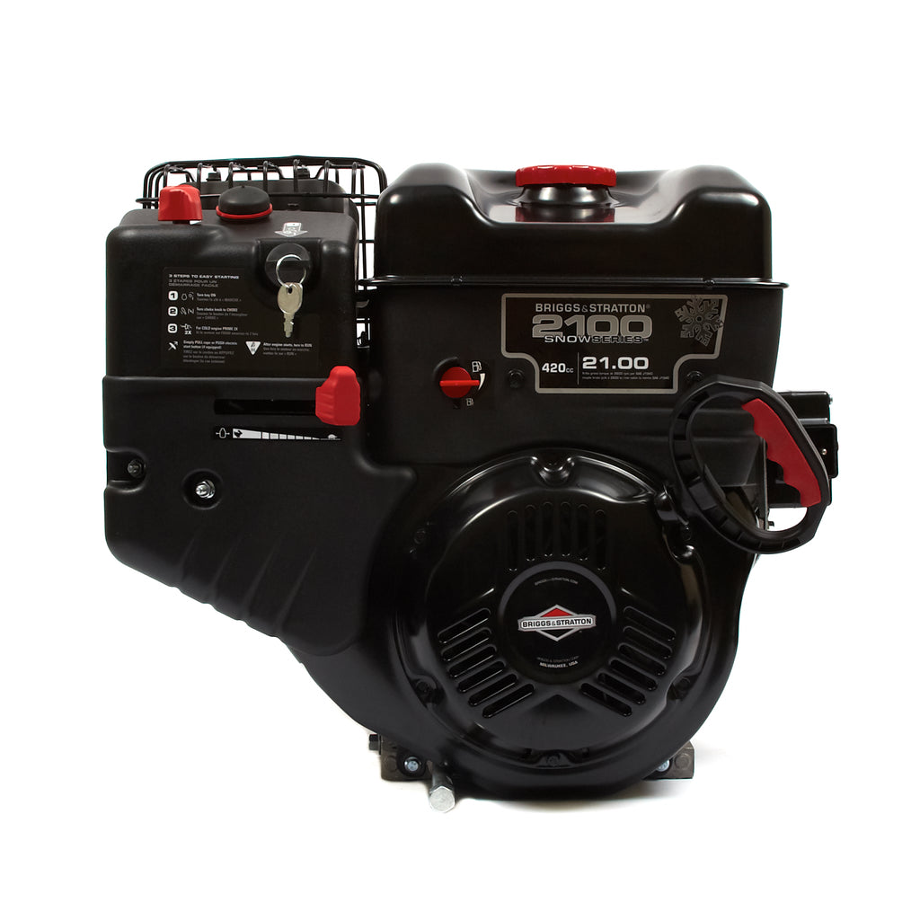Briggs & Stratton - 25M137-0019-F1 - 2100 Series, Single Cylinder, Air Cooled, 4-Cycle Gas Snow Engine, 1" x 2-49/64" Crankshaft