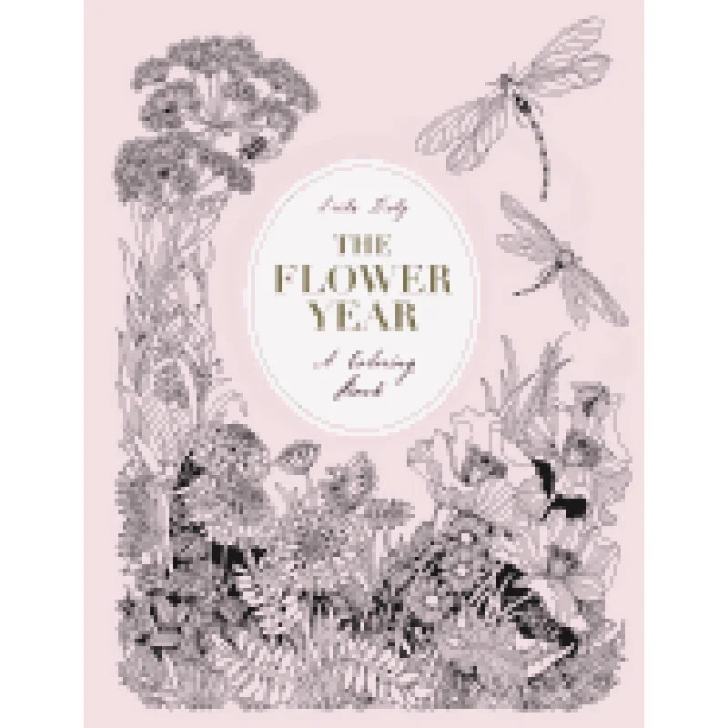 The Flower Year: A Coloring Book