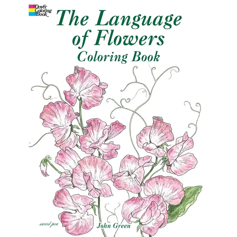 The Language of Flowers Dover Coloring Book