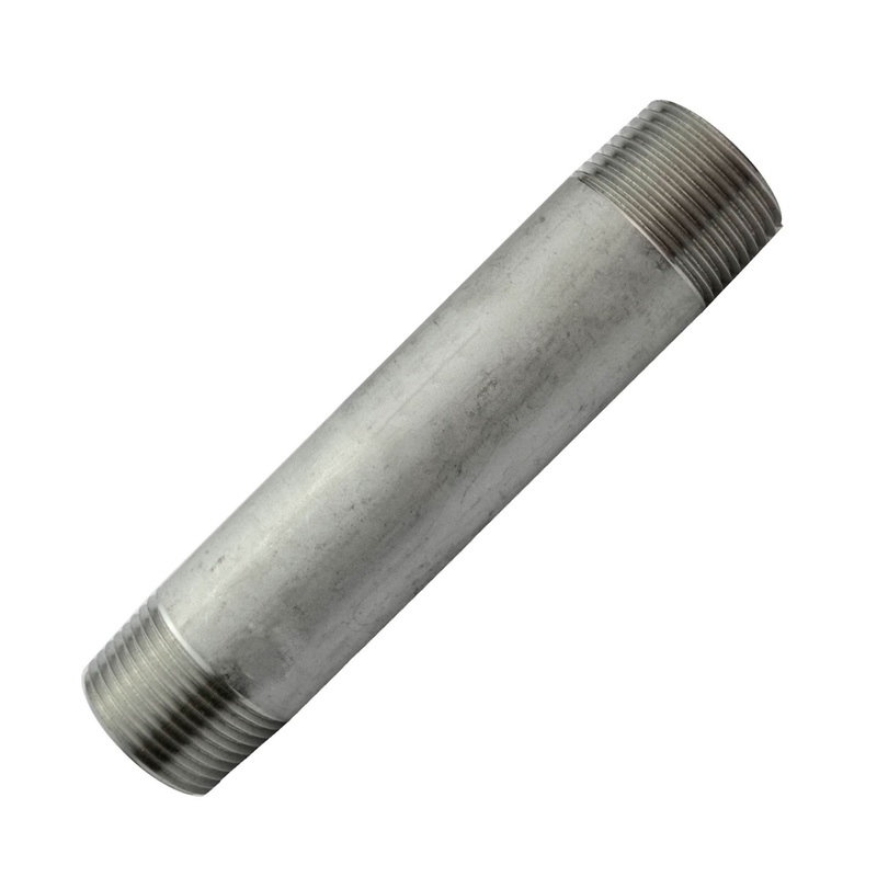The Outdoor Plus 1/2 3 Long Nipple Stainless Steel Fitting