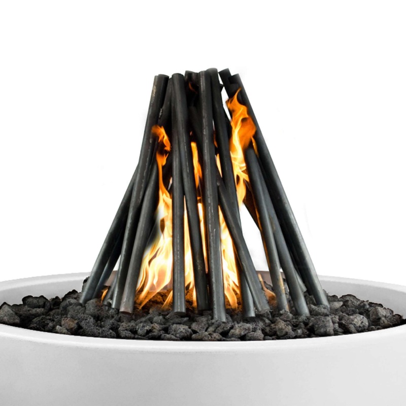 The Outdoor Plus 1/2 Solid Steel Logs