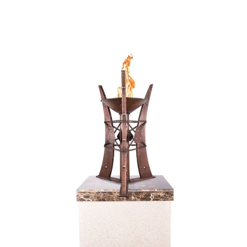 The Outdoor Plus Bastille Hammered Copper Column Ornament