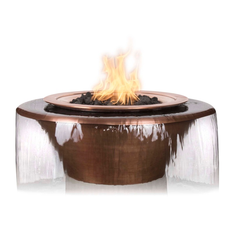 The Outdoor Plus Cazo Fire & Water Bowl Copper 360 Spill
