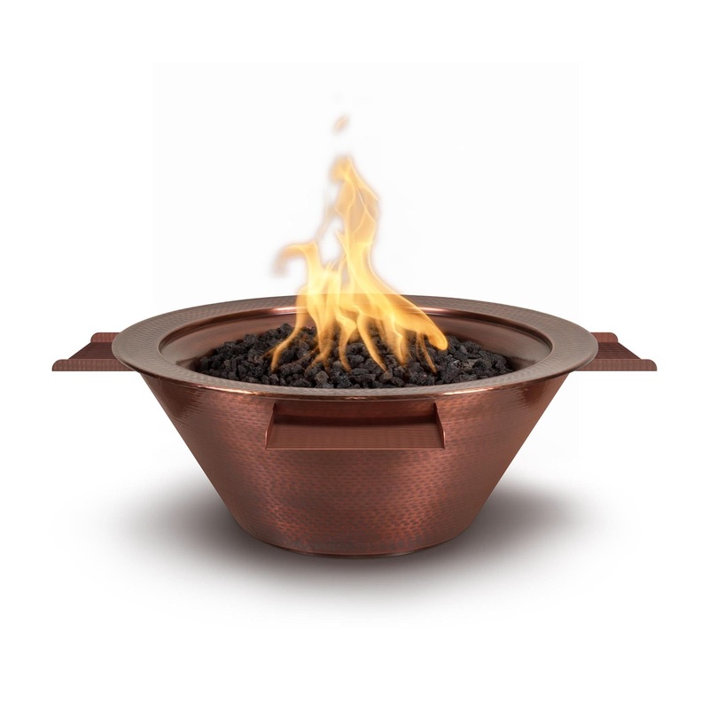 The Outdoor Plus Cazo Fire & Water Bowl Copper 4-Way Spill
