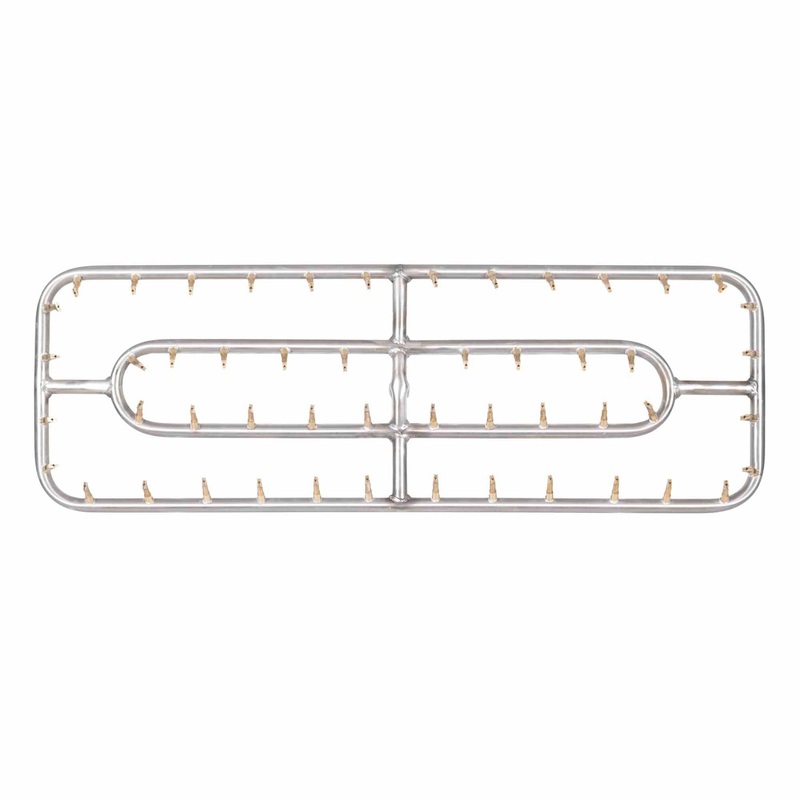 The Outdoor Plus Double Rectangle Stainless Bullet Burner