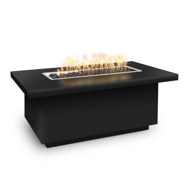 The Outdoor Plus Fremont Fire Pit Powder Coat 24 Tall Black