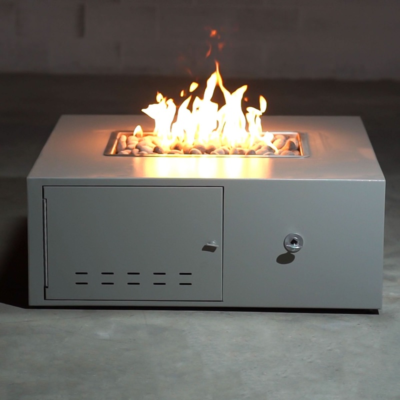 The Outdoor Plus Gallaway Metal Fire Pit Low Profile