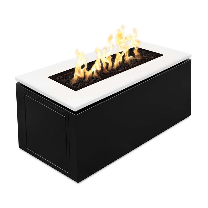 The Outdoor Plus Merona Fire Table Black & White Collection