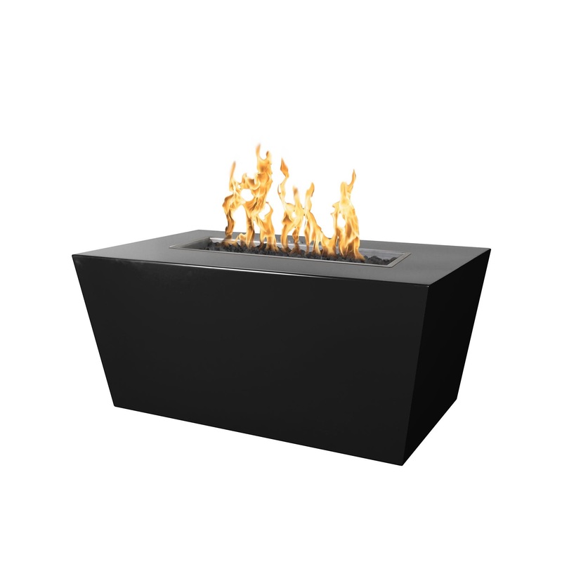The Outdoor Plus Mesa Powder Coated Fire Table Black