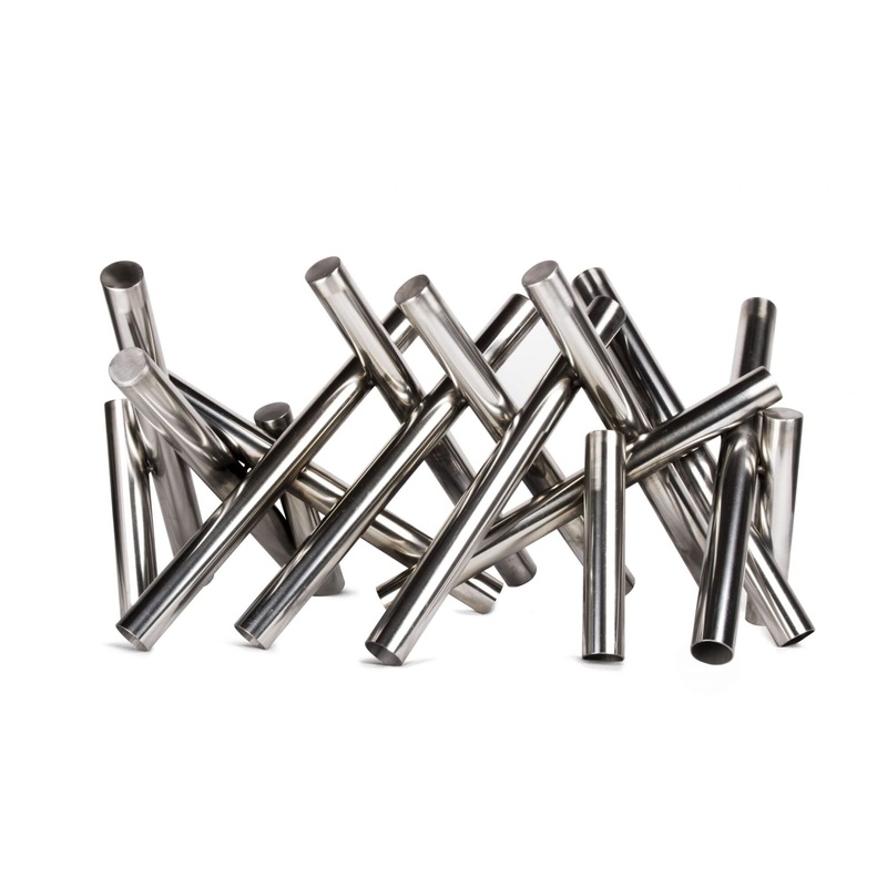The Outdoor Plus Polished Stainless Steel Logs