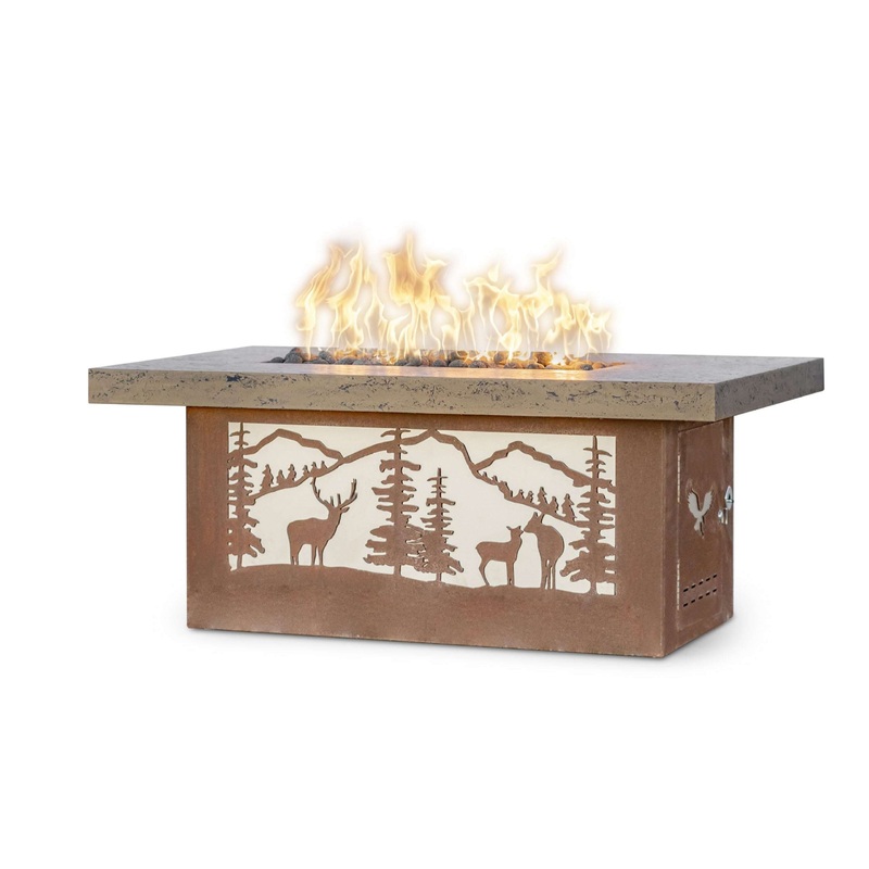 The Outdoor Plus Rectangle Outback Fire Pit Ash (-ASH)