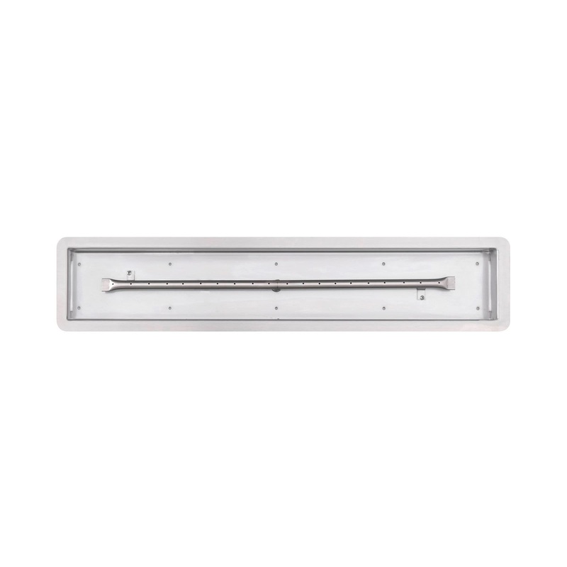 The Outdoor Plus Rectangular Drop In Pan & SS Linear Burner