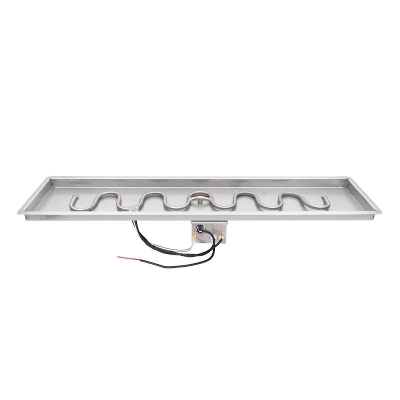 The Outdoor Plus Rectangular Drop In Pan & SS Switchback Burner