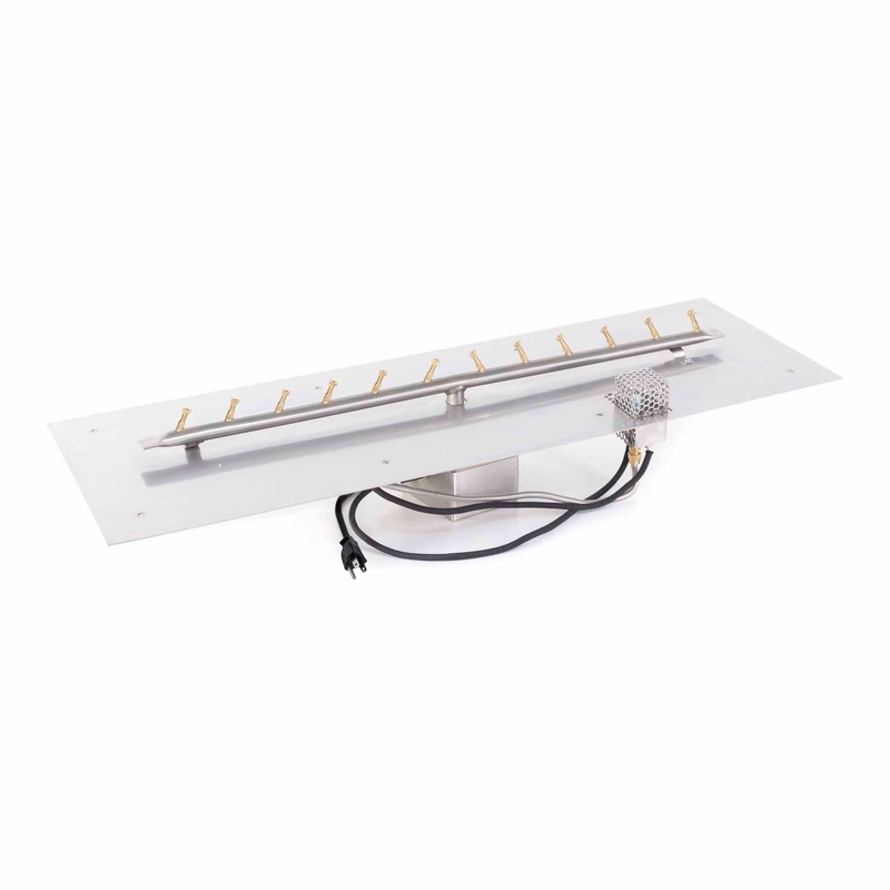 The Outdoor Plus Rectangular Flat Pan & SS Linear Bullet Burner