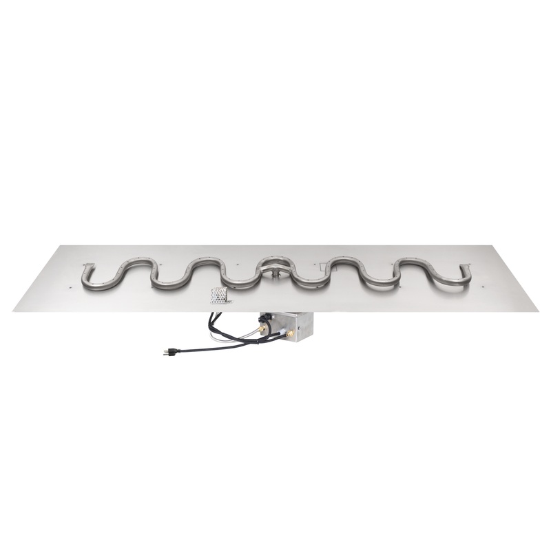 The Outdoor Plus Rectangular Flat Pan & SS Switchback Burner