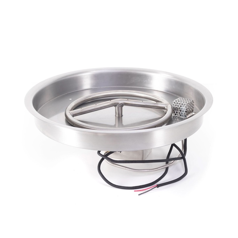 The Outdoor Plus Round Drop In Pan & Round SS Burner