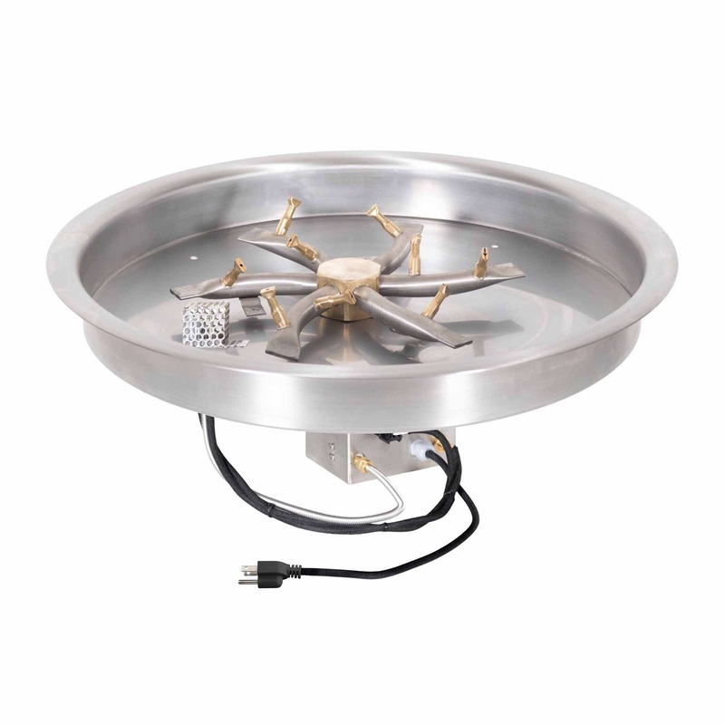 The Outdoor Plus Round Drop In Pan & Triple S Bullet Burner