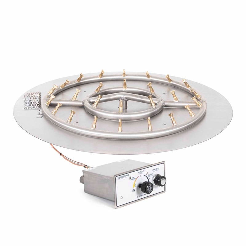 The Outdoor Plus Round Flat Pan & SS Round Bullet Burner