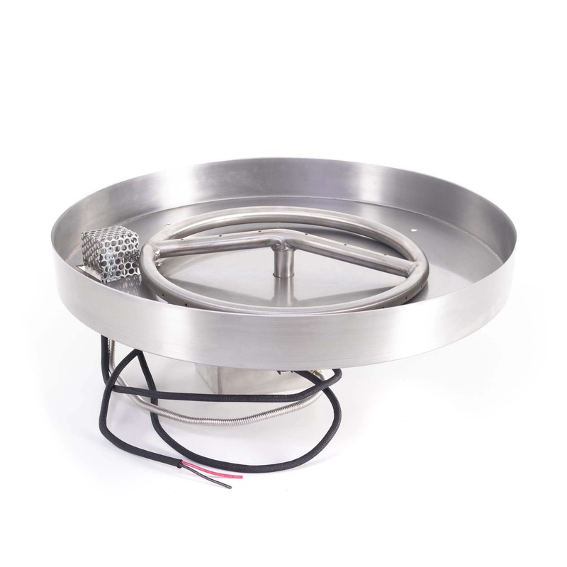 The Outdoor Plus Round Lipless Drop In Pan & Round SS Burner