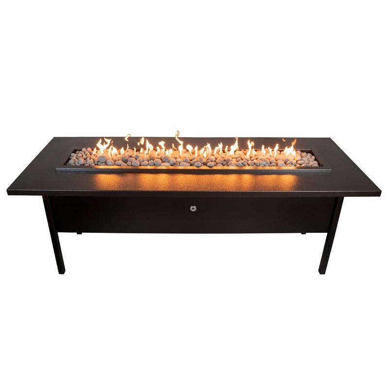 The Outdoor Plus Seashore Fire Table Powder Coat Metal
