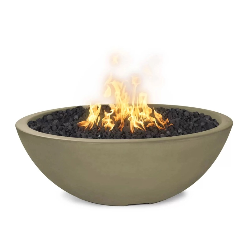 The Outdoor Plus Sedona GFRC Fire Pit Narrow Ledge Ash (-ASH)