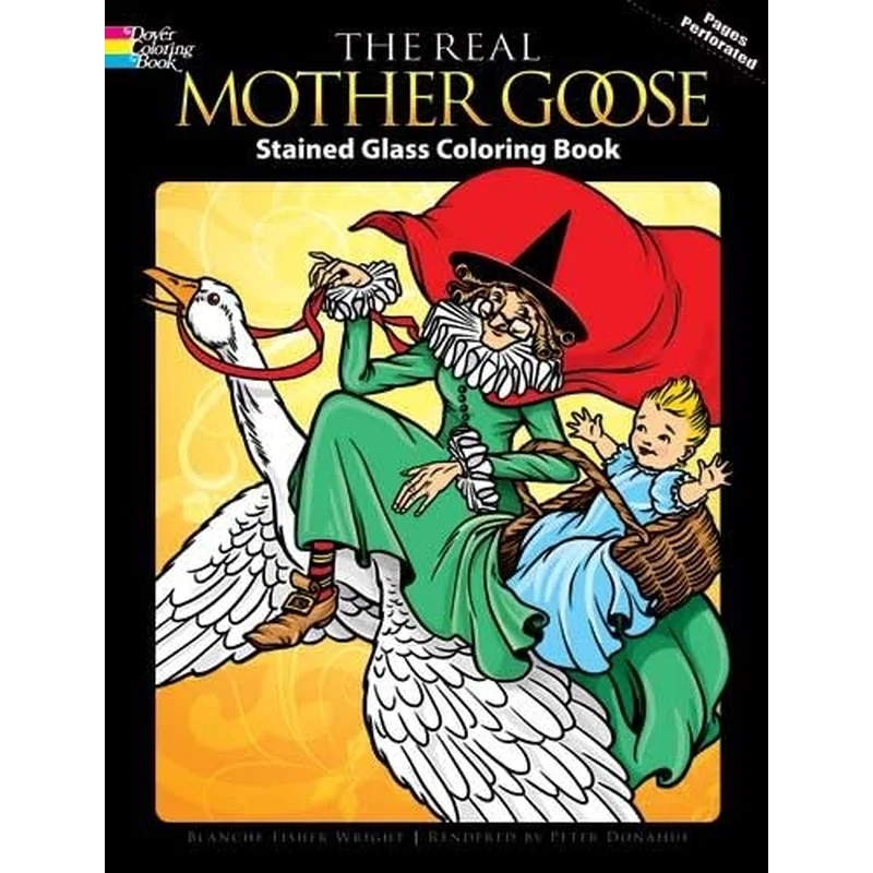 The Real Mother Goose Stained Glass Dover Coloring Book