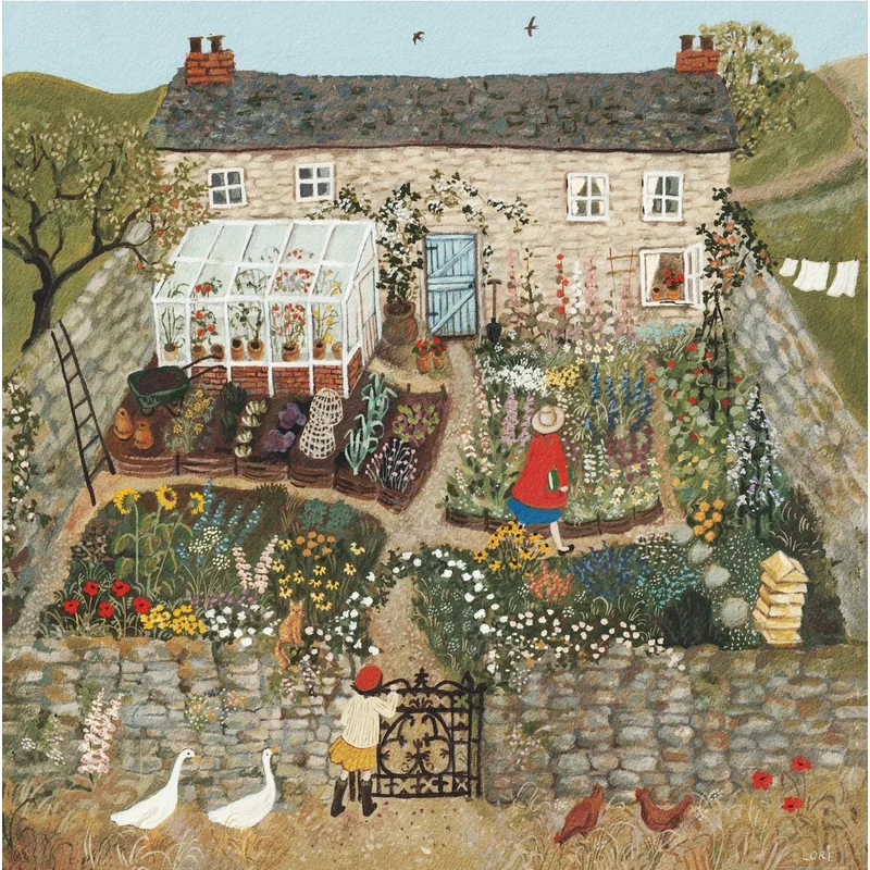 The Walled Garden Art Print by Lor Pemberton