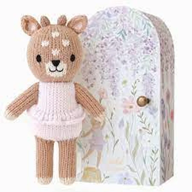 Tiny Violet the Fawn – Knit Doll