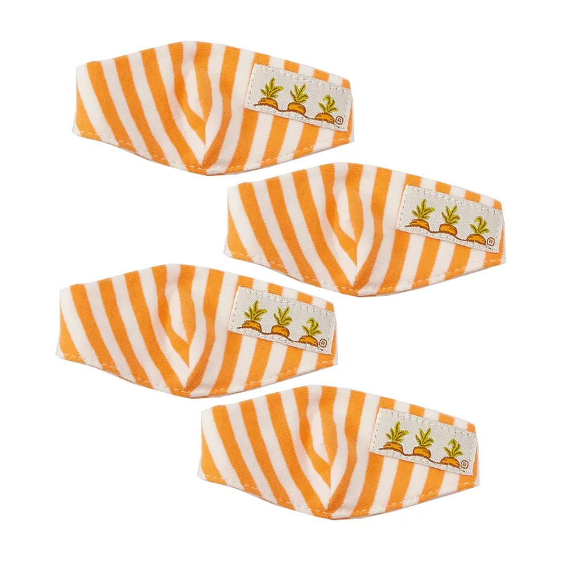 Toy Face Mask – Orange Wide Stripe